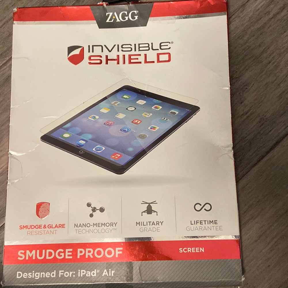 Zagg invisible shield smudge proof screen-cut to size for multiple phone uses